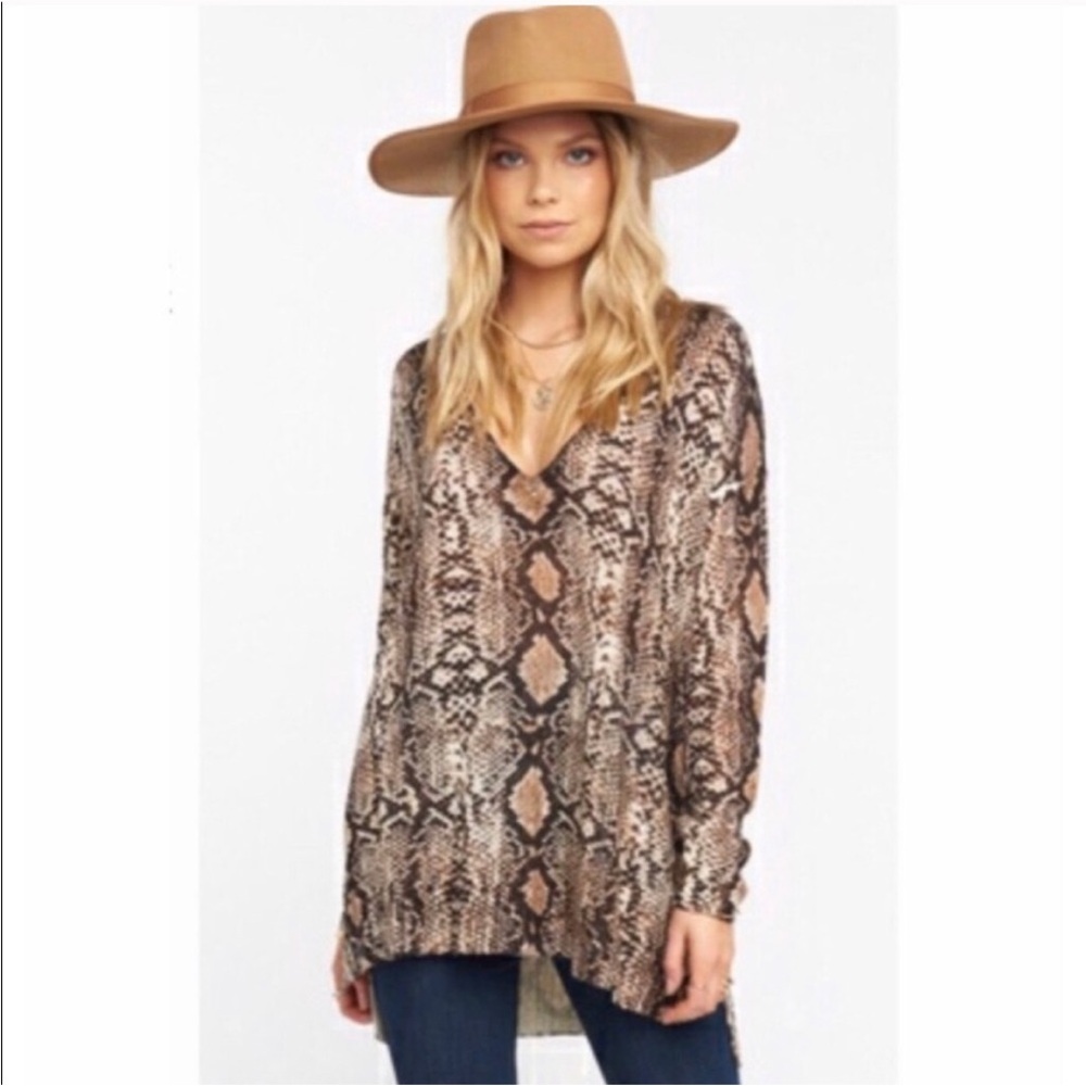Show Me Your Mumu Python Snake Pattern Knit Hug M… - image 1